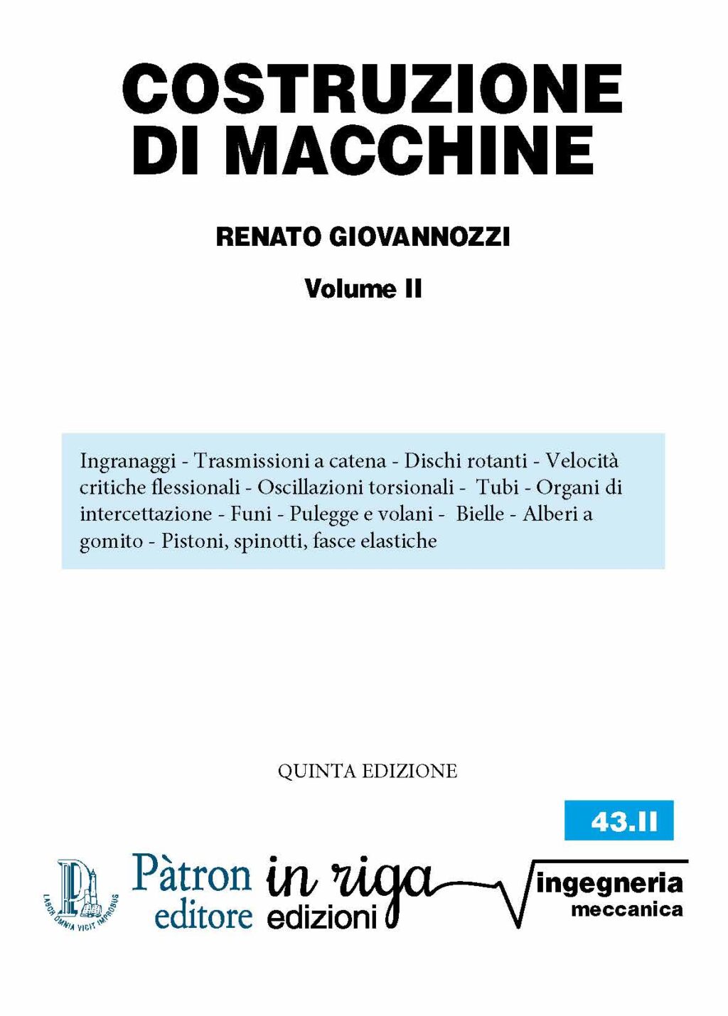 Renato Giovannozzi, Costruzione di macchine Vol II - Ebook in formato Kindle